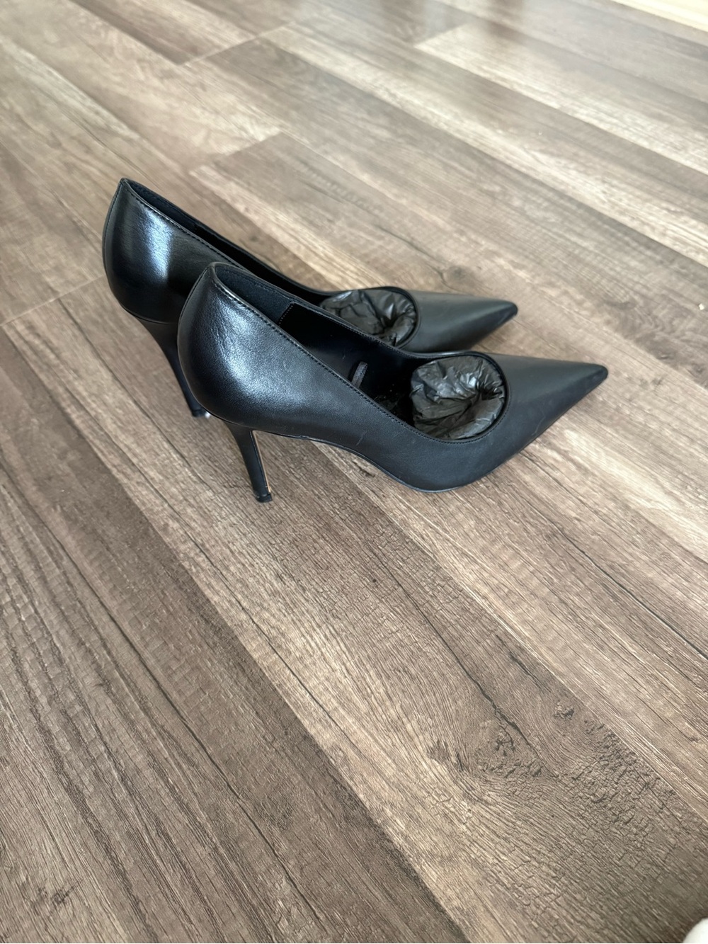 Mango Classic Black Pointed-Toe Stiletto Pumps